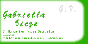 gabriella vicze business card